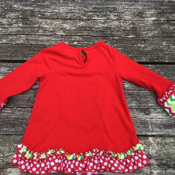 Rare Too Girls Christmas Shirt Size 3T - Picture 4 of 4
